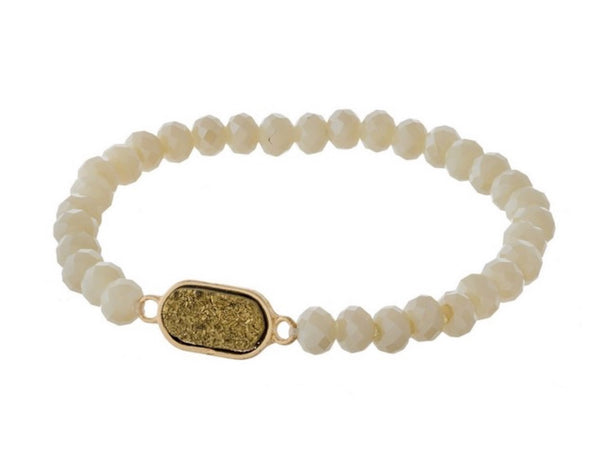 Druzy Stretch Bracelet