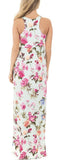 Floral Racerback Maxi Dress