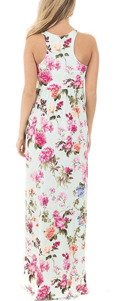 Floral Racerback Maxi Dress