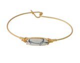 Stone Bangle Bracelet