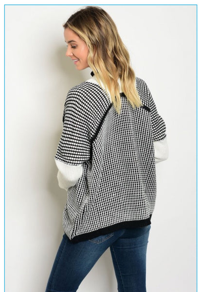 Black and White Sweater