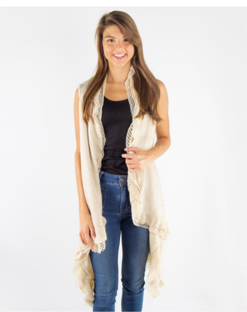Ruffled Vest