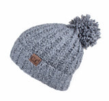 C. C. Beanie Knit Pom Pom