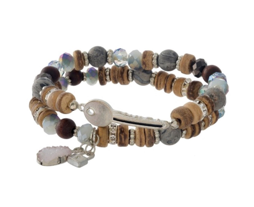 Double Stretch Druzy Bracelet