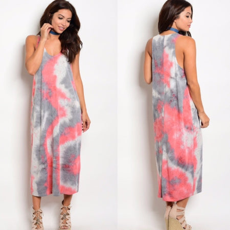 Floral Racerback Maxi Dress