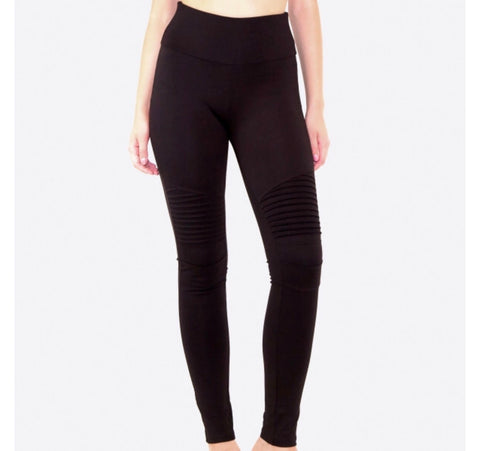 Plus Size Black, Moto Leggings With No Front Or Back 68%, 59% OFF