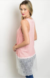 Peach and Lace Tank